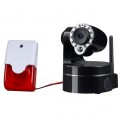 Mini-Alarme - Sirène et Flash auto alimenté compatible avec la Caméra IP motorisée WiFi 330