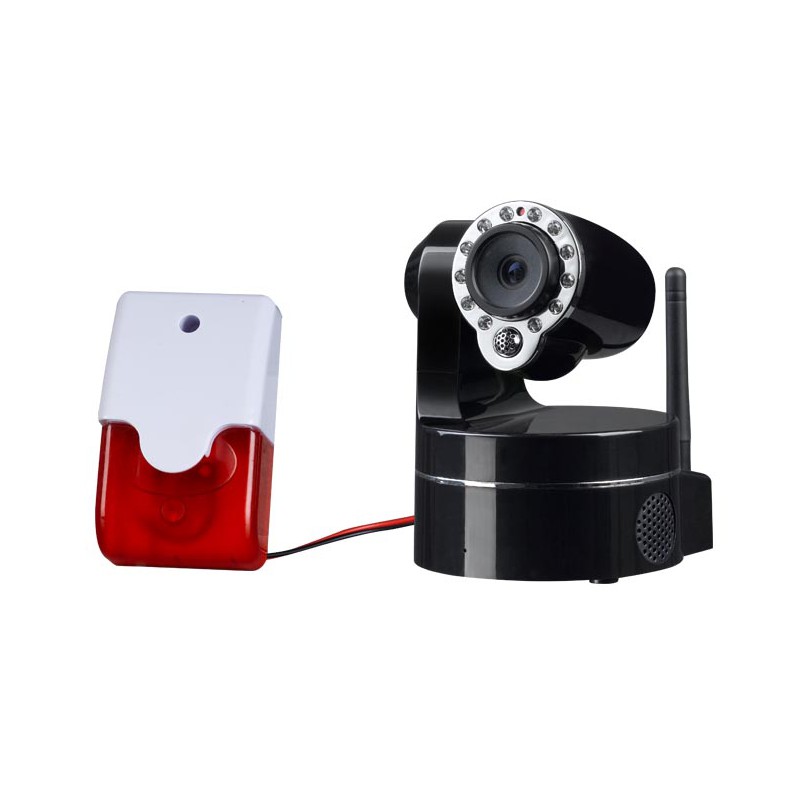 Mini-Alarme auto alimentée avec Sirène et Flash pour caméra IP - Home  Protection
