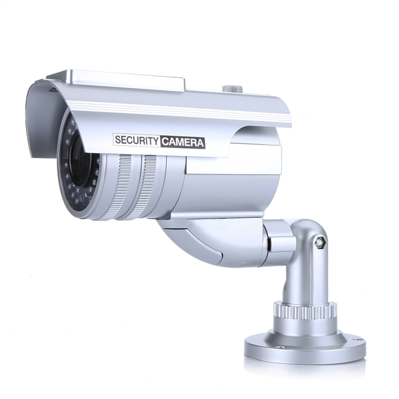 RETYLY R Camera de Surveillance Factice Camera factice de avec LED IR Faux Simulation CCTV Camera de securite 