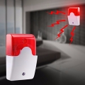 Mini-Alarme auto alimentée avec Sirène et Flash pour caméra IP