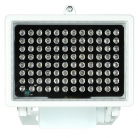 Projecteur 96 LEDs infrarouge blanc vision nocturne 80m