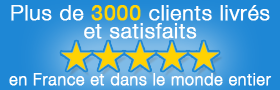 Plus de  3000 clients satisfaits en France et dans le monde