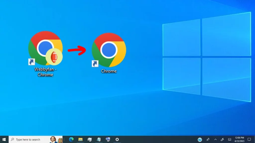 comment mettre google chrome sur le bureau