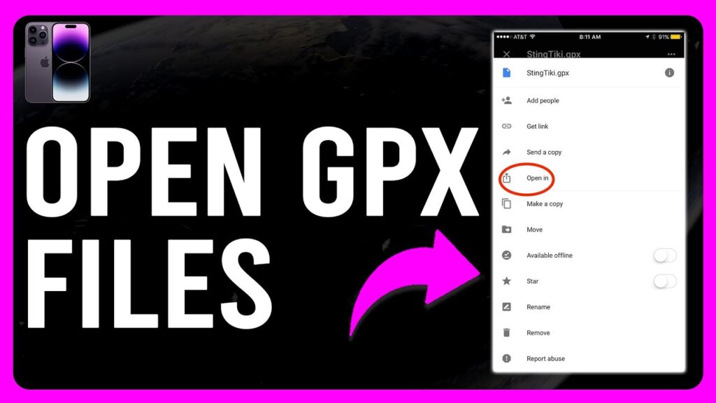 Ouvrir un fichier GPX