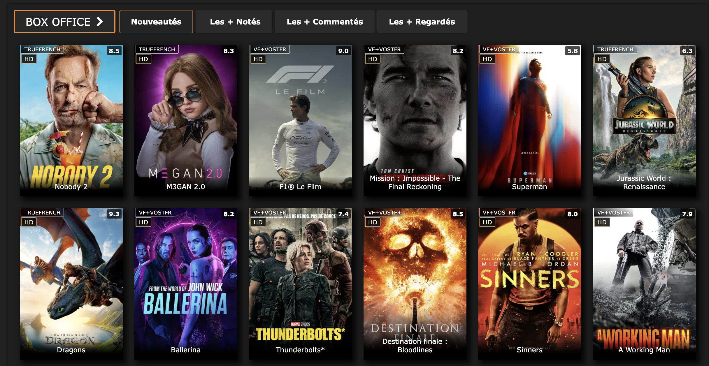 French Stream nouvelle adresse septembre 2025