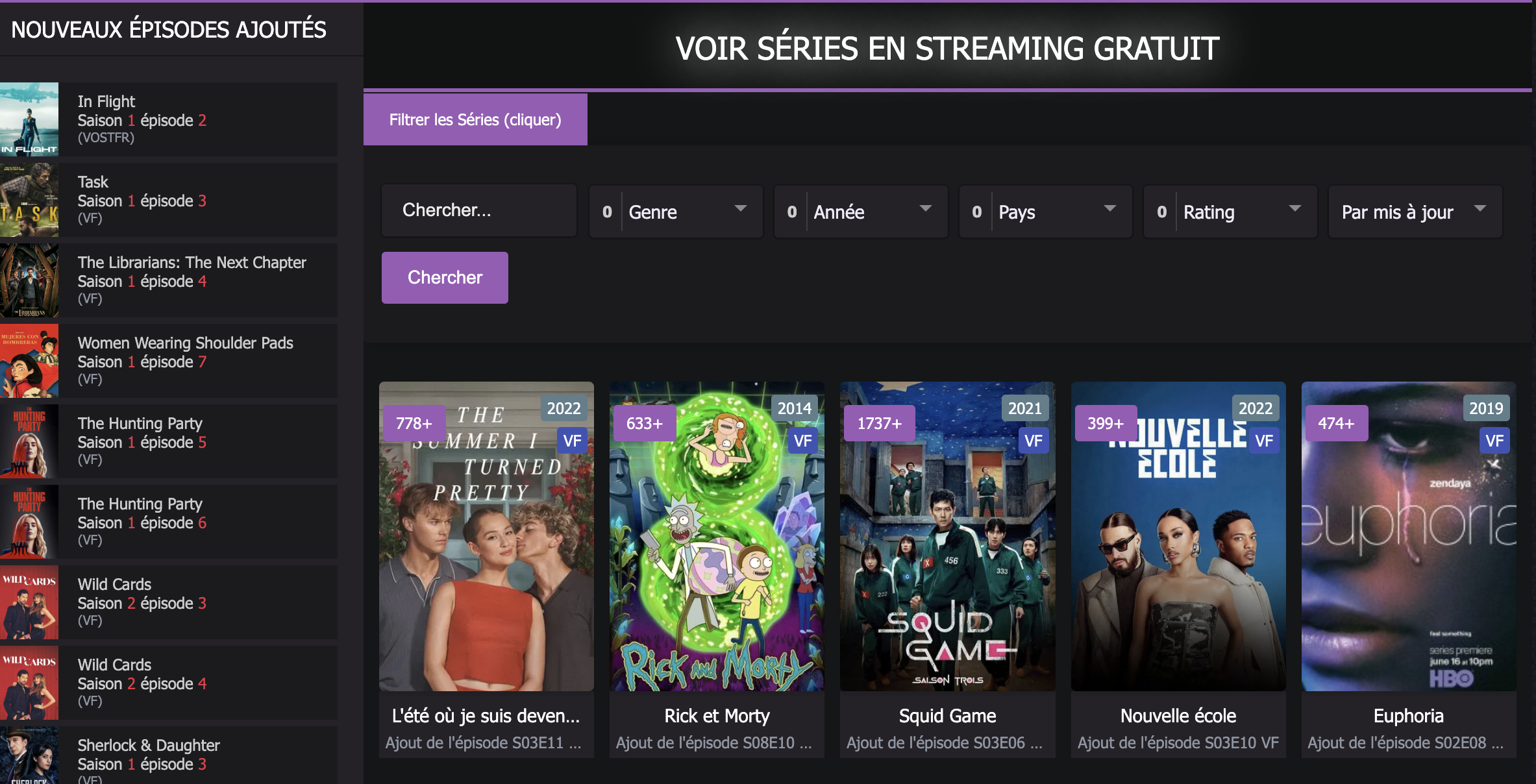 Papadustream nouvelle adresse septembre 2025