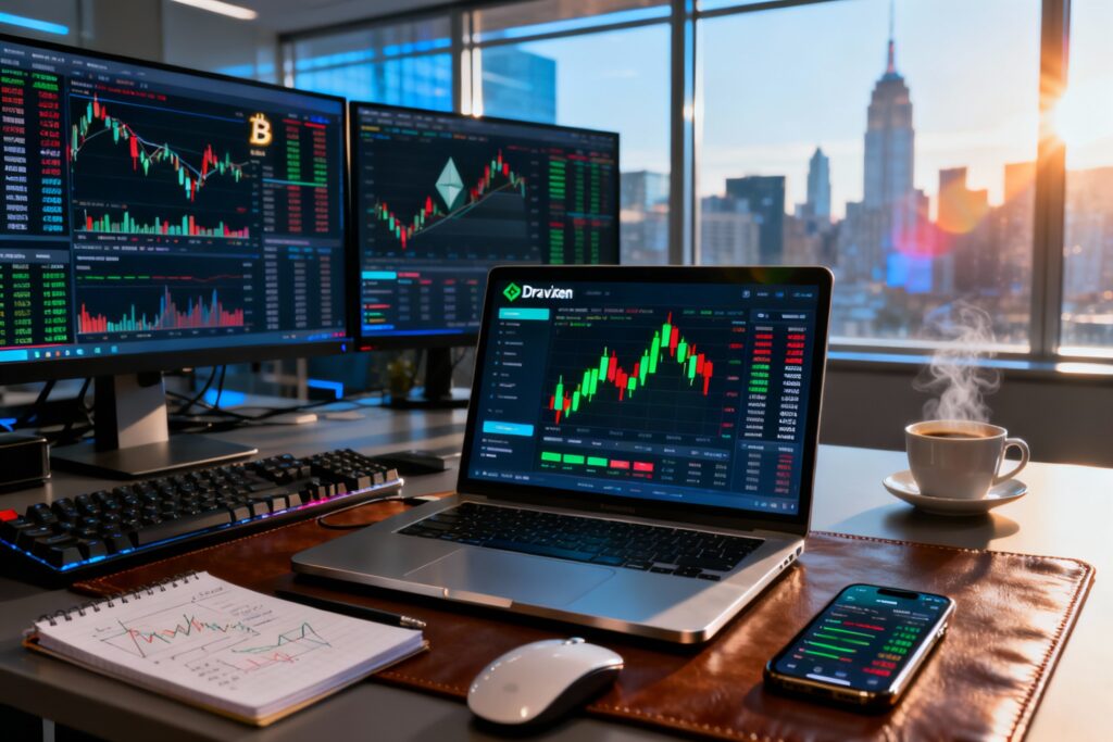 Illustration : Dravixen Avis 2025 : Plateforme de Trading Crypto Fiable ?