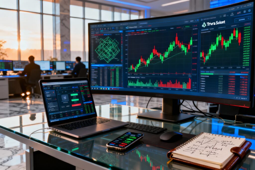 Illustration : Trivora Solent : plateforme de trading crypto fiable en 2025 ?