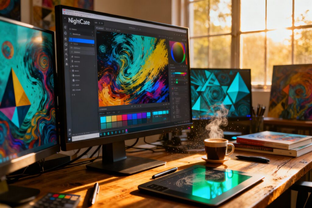 Illustration : NightCafe : avis complet, tarifs et fonctionnalités en 2025