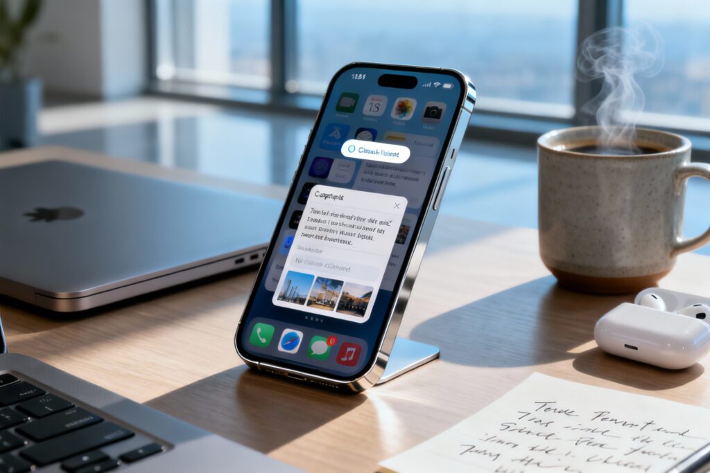 Illustration : Presse-papiers iPhone : comment y accéder et le gérer ?