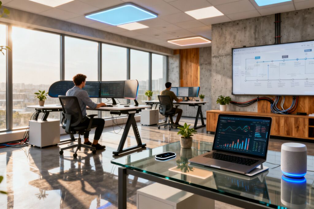 Illustration : Comment créer un bureau technologique et intelligent ?