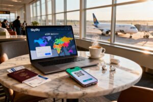 Illustration : GigSky avis 2025 : eSIM fiable ou concurrence meilleure ?