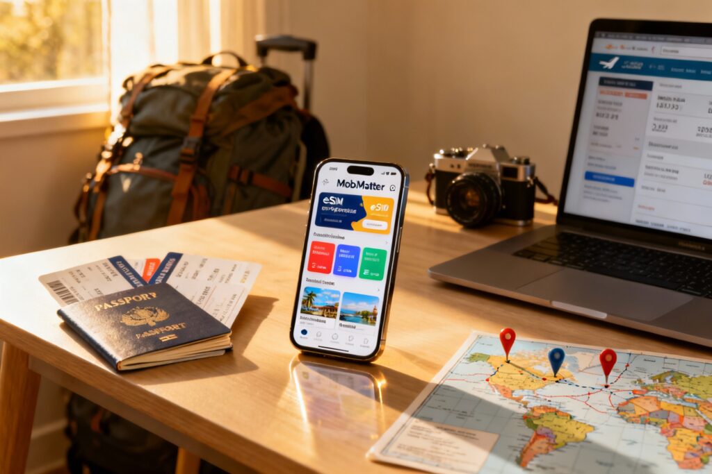 Illustration : Avis MobiMatter 2025 : eSIM voyage fiable ou risquée ?
