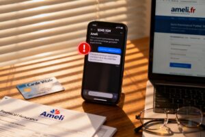 Illustration : Arnaque SMS Ameli : repérer et éviter les faux messages en 2026