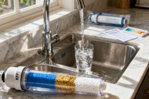 Illustration : Pommeau de douche anti-calcaire : 4 technologies décryptées