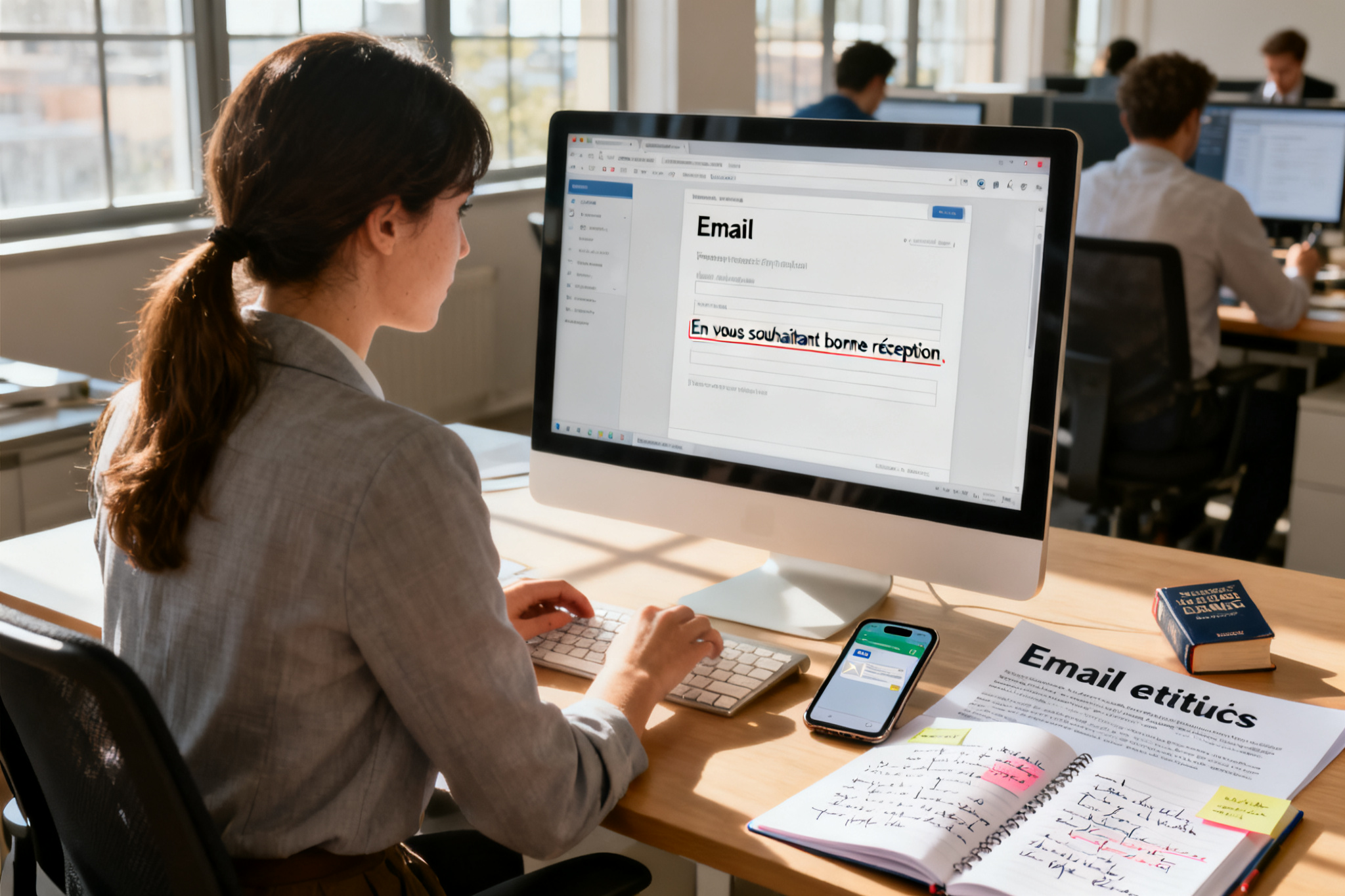 Illustration : En vous souhaitant bonne réception : la formule correcte pour vos emails ?