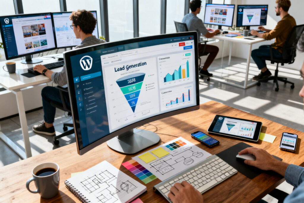 Illustration : Gecko Design : agence WordPress pour sites à forte conversion