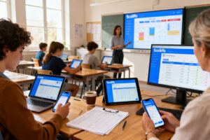 Illustration : Scolinfo : accès sécurisé et suivi scolaire en ligne