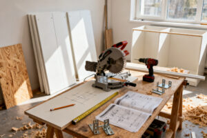 Illustration : Comment fabriquer un dressing en mélaminé ?