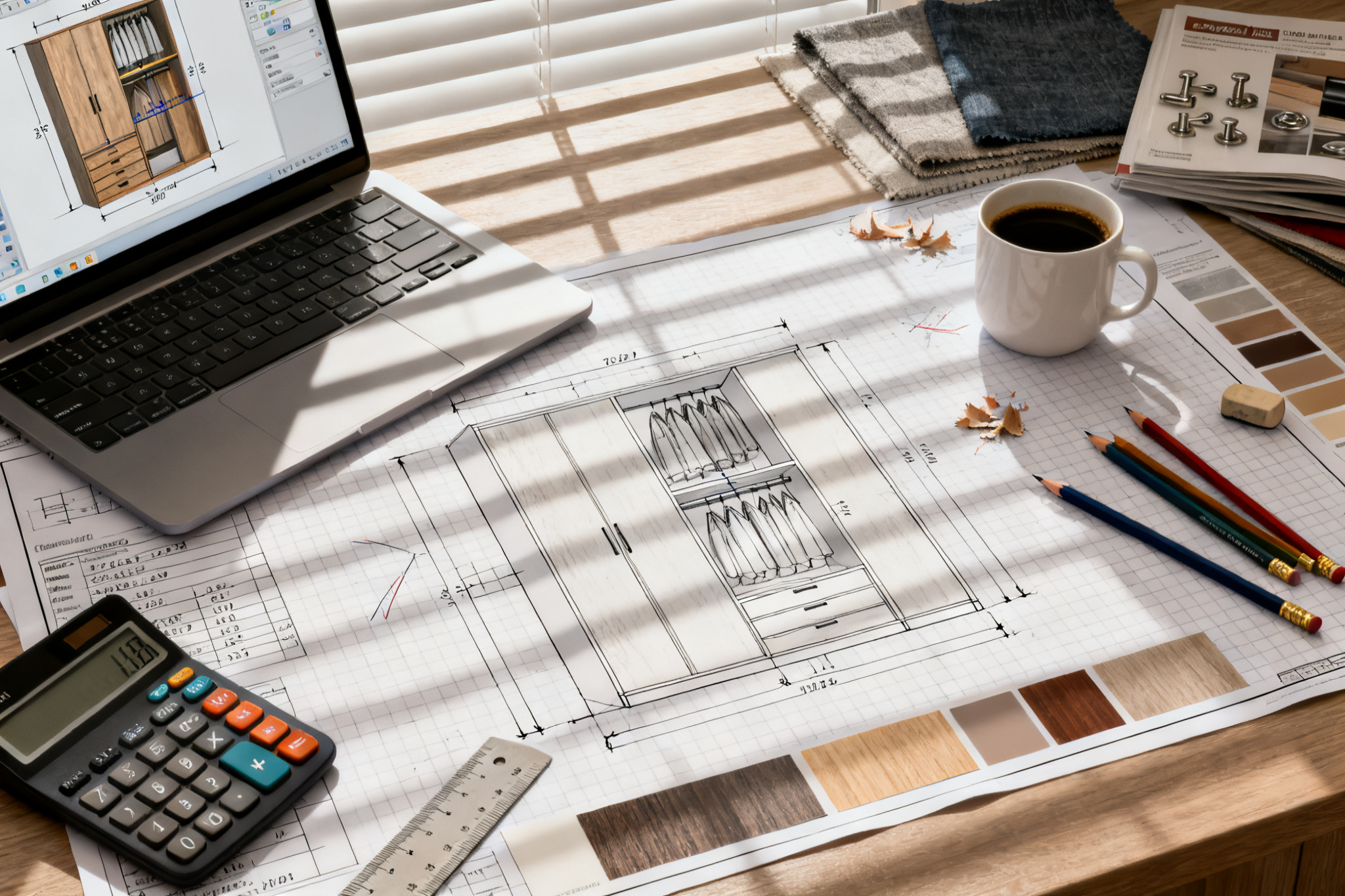 Illustration : Comment fabriquer un dressing en mélaminé ?