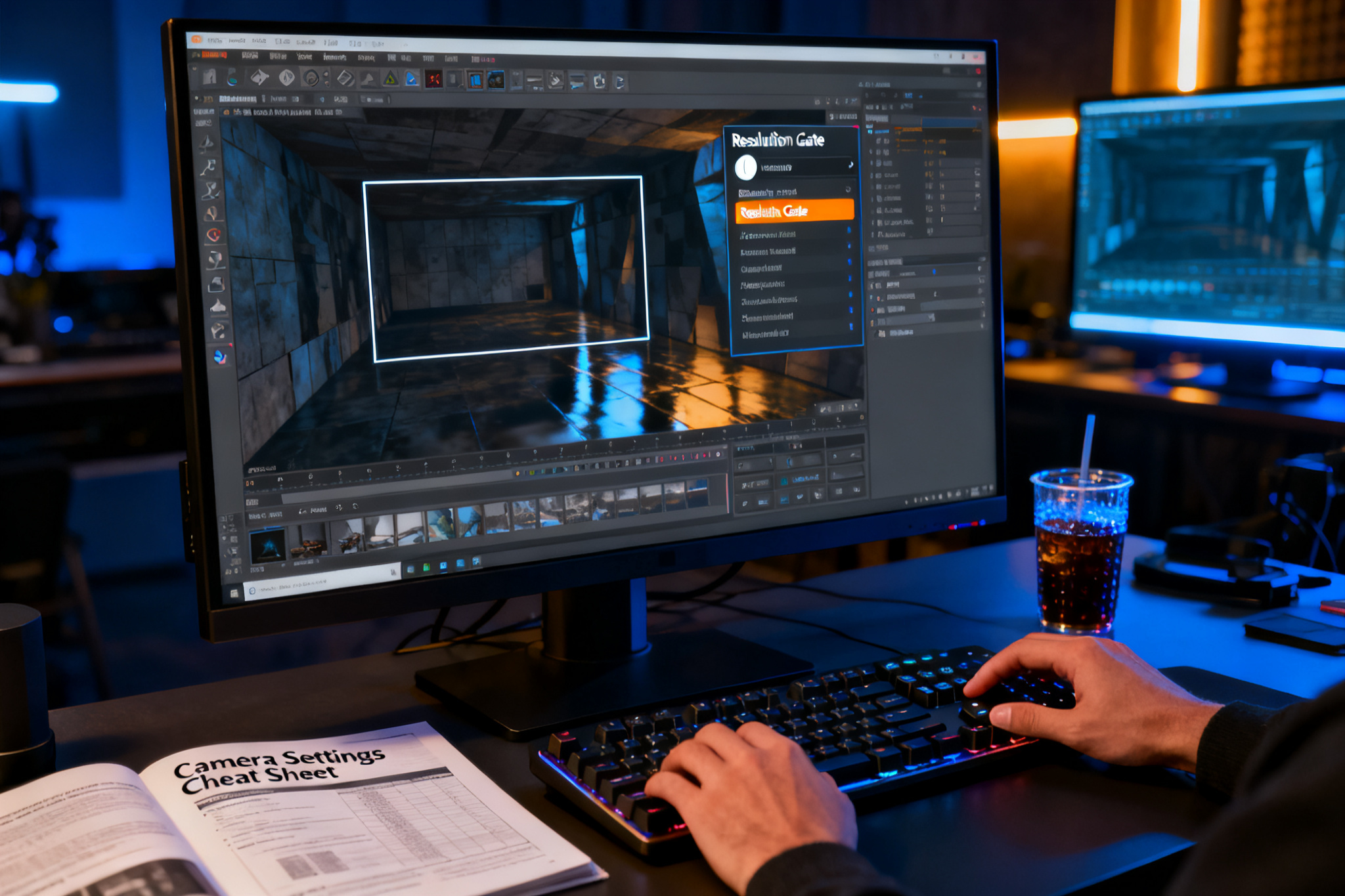 Illustration : Resolution Gate en 2026 : guide complet du cadrage 3D et vidéo