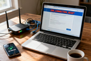 Illustration : ERR_CONNECTION_RESET : 9 solutions testées pour rétablir votre connexion en 2026
